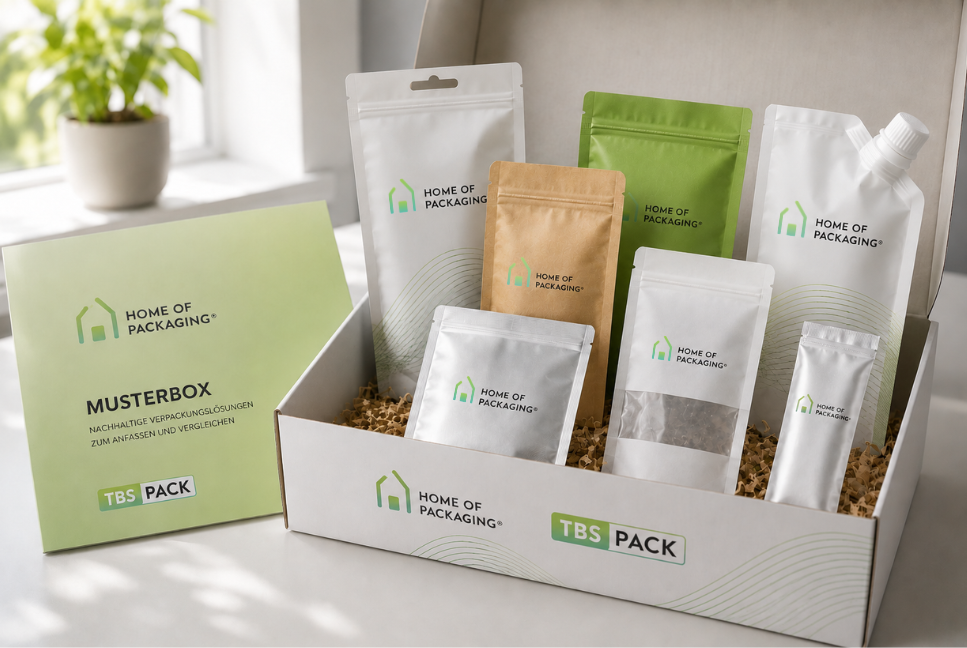 Kostenlose Castelli® Folien Musterbox mit Standbodenbeuteln und Doypacks