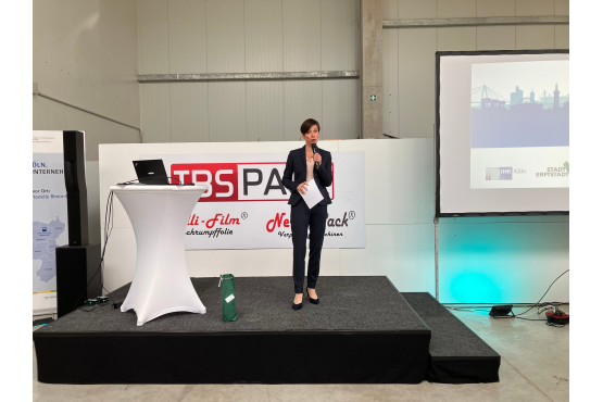 Bürgermeisterin Carolin Weitzel in Erftstadt