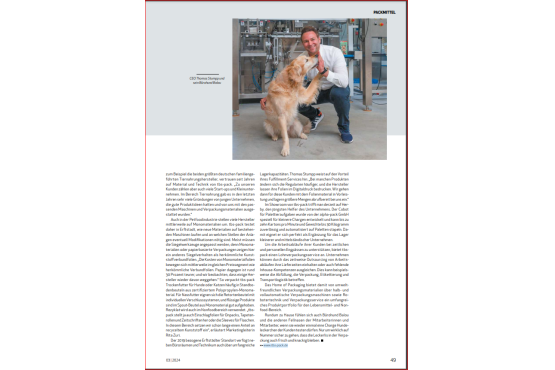 Artikel packaging journal über Petfood-Verpackung