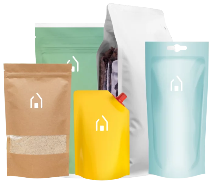 Eine große Auswahl an verschiedenen Standbodenbeuteln