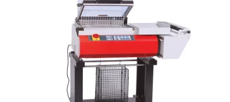 Halbautomatisches Haubenschrumpfgerät von alpha-pack GmbH